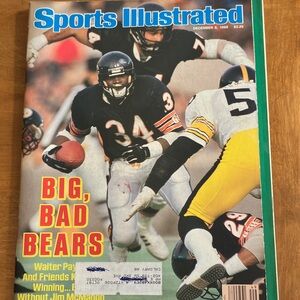 December 8, 1986 Sports Magazine - Chicago Bears Cover (Black, Yellow)